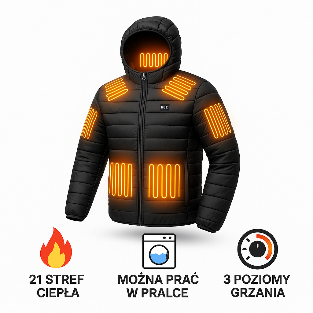 TermoX™  Kurtka z Ogrzewaniem na USB